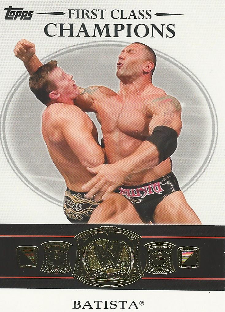 WWE Topps 2012 First Class Champions 17 of 20 Batista trading card PW Catalog