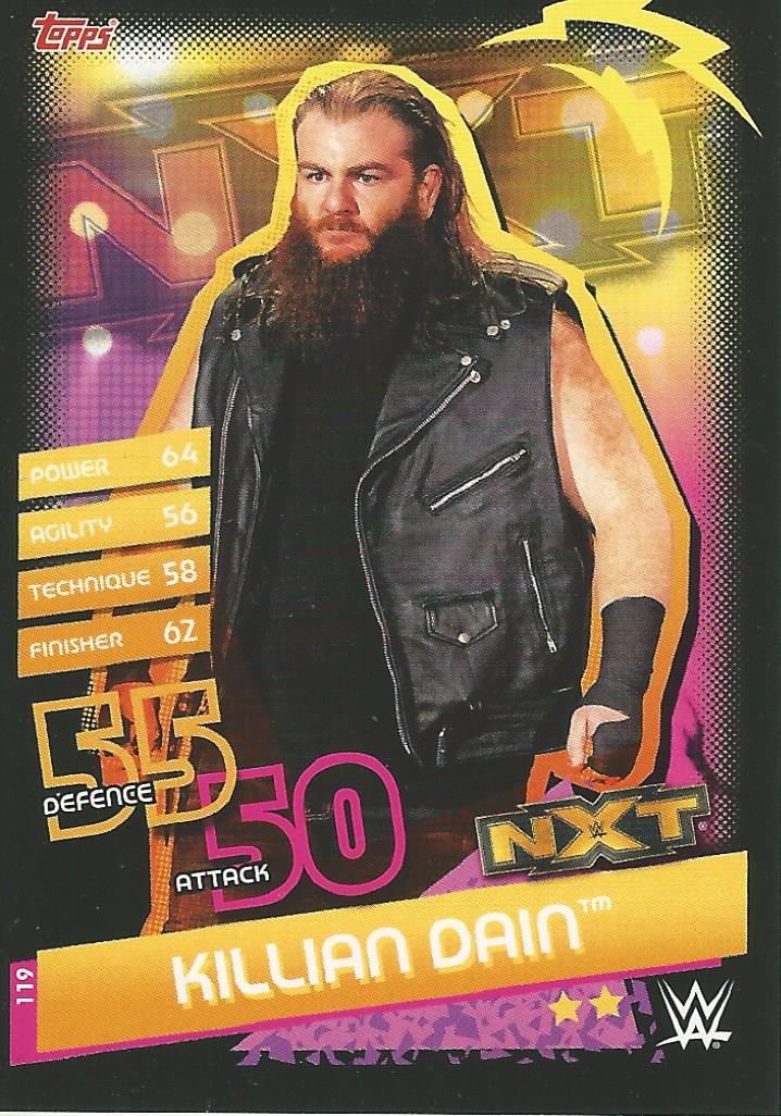WWE Topps Slam Attax Reloaded 2020 Killian Dain #119 NXT