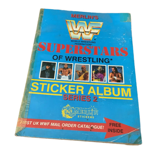 WWF Superstars Stickers Album Series 2 1991 Stickers Album PW Catalog
