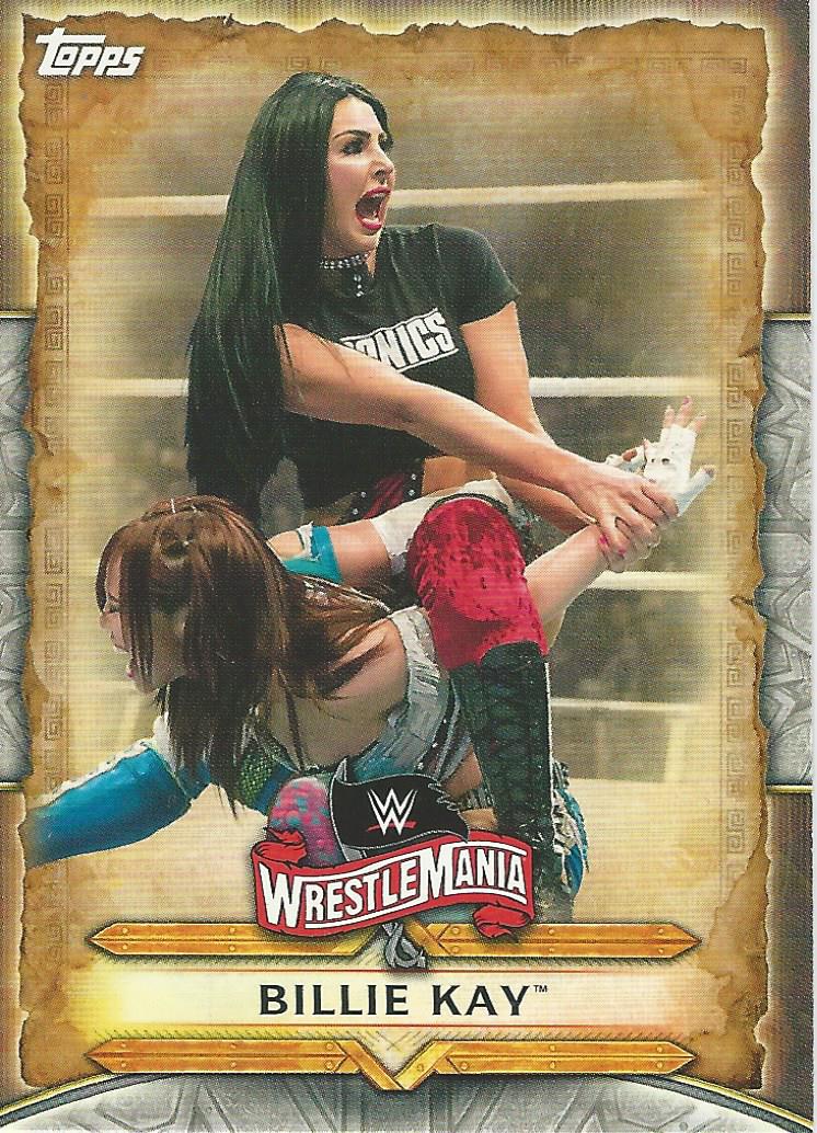 WWE Topps Road to Wrestlemania 2020 Billie Kay WM-11 trading card PW Catalog