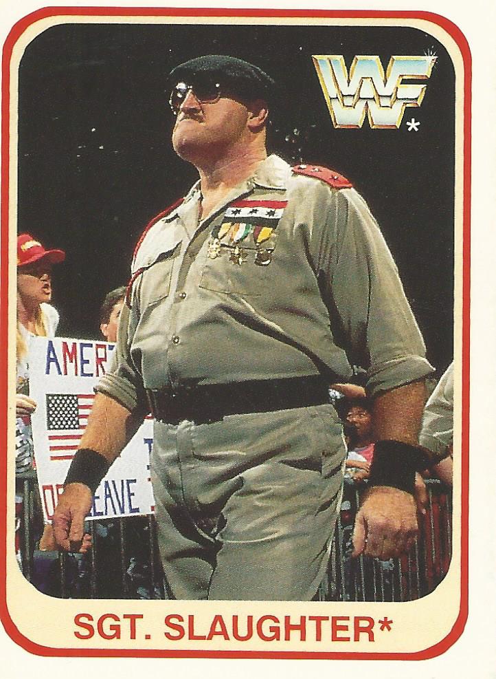 WWF Merlin 1991 Sgt Slaughter #11