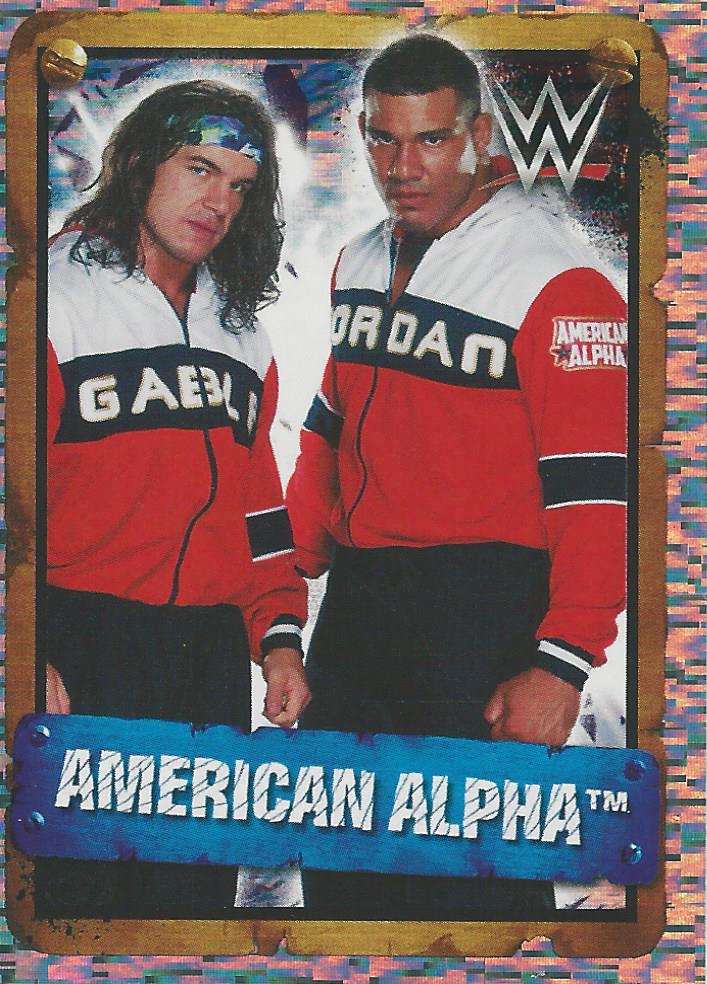 WWE Topps Stickers 2017 Chad Gable and Jason Jordan Foil #11