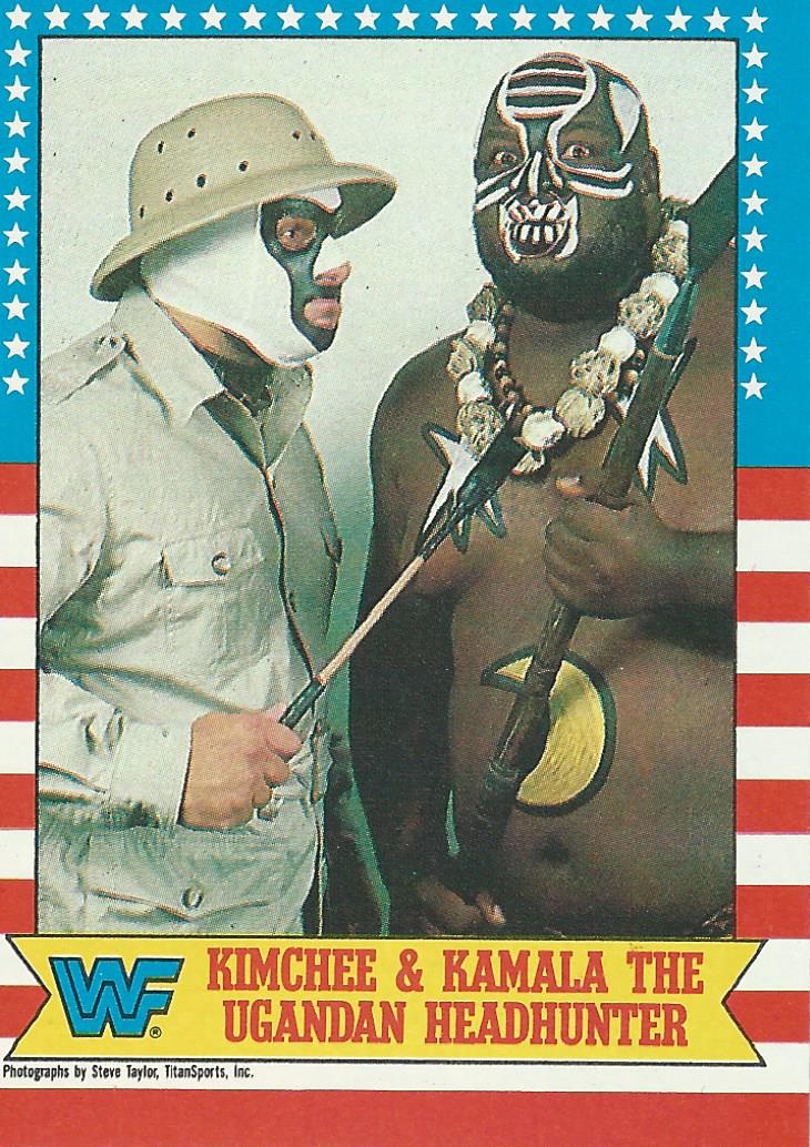 Topps WWF Wrestling Cards 1987 Kamala and Kimchee #11
