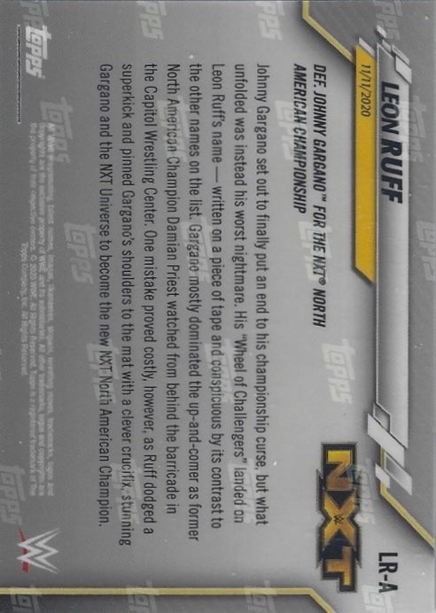 Leon Ruff trading card PW Catalog