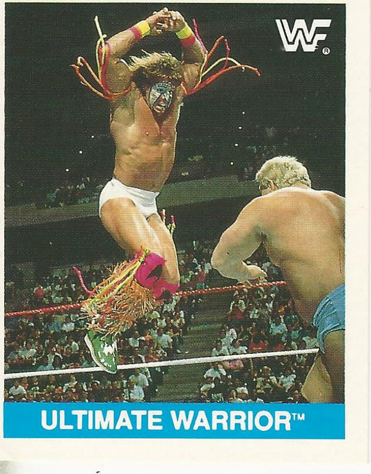 WWF Merlin Sticker Collection 1990 Ultimate Warrior #121