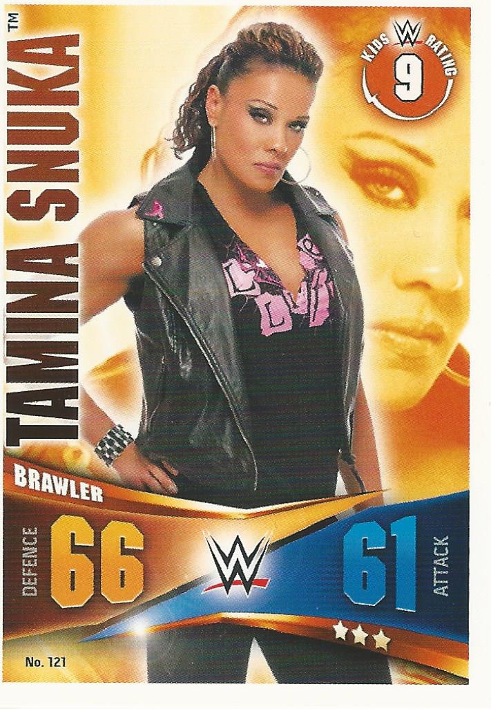 WWE Topps Slam Attax Rivals 2014 Tamina Snuka #121