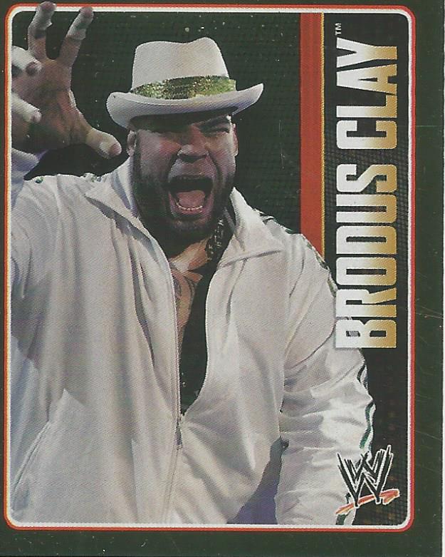 WWE Topps Icons 2013 Sticker Brodus Clay Foil #122