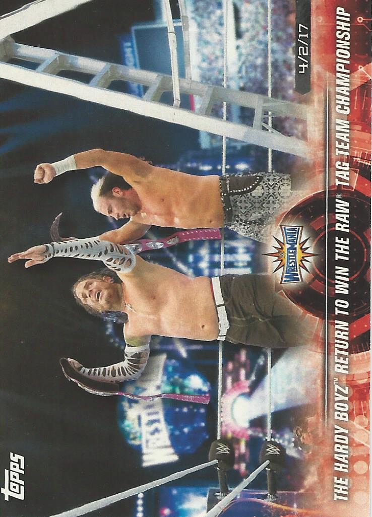 WWE Topps Road to Wrestlemania 2018 Hardy Boyz #25