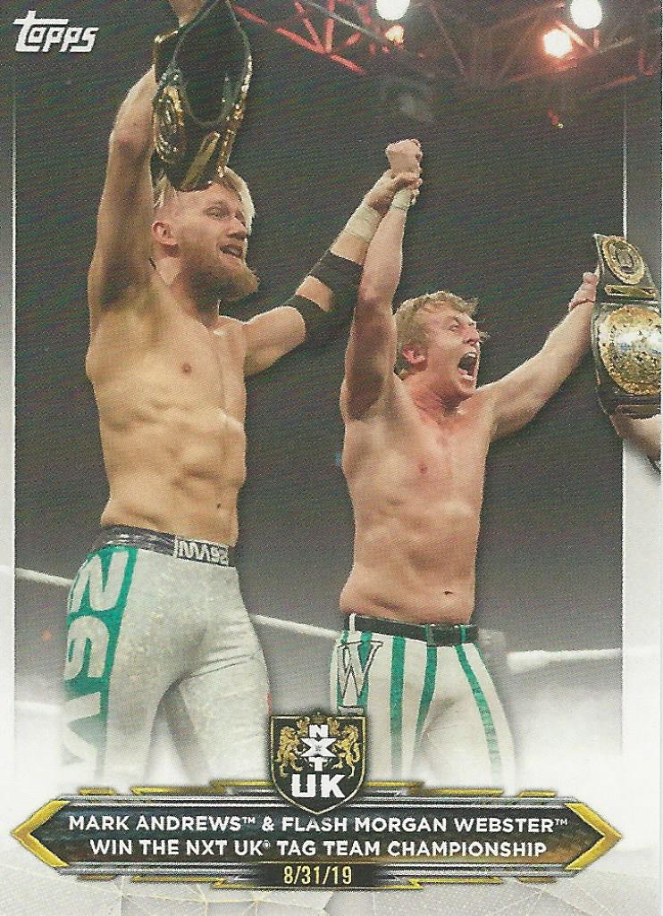 WWE Topps NXT 2020 Mark Andrews and Flash Morgan Webster #25