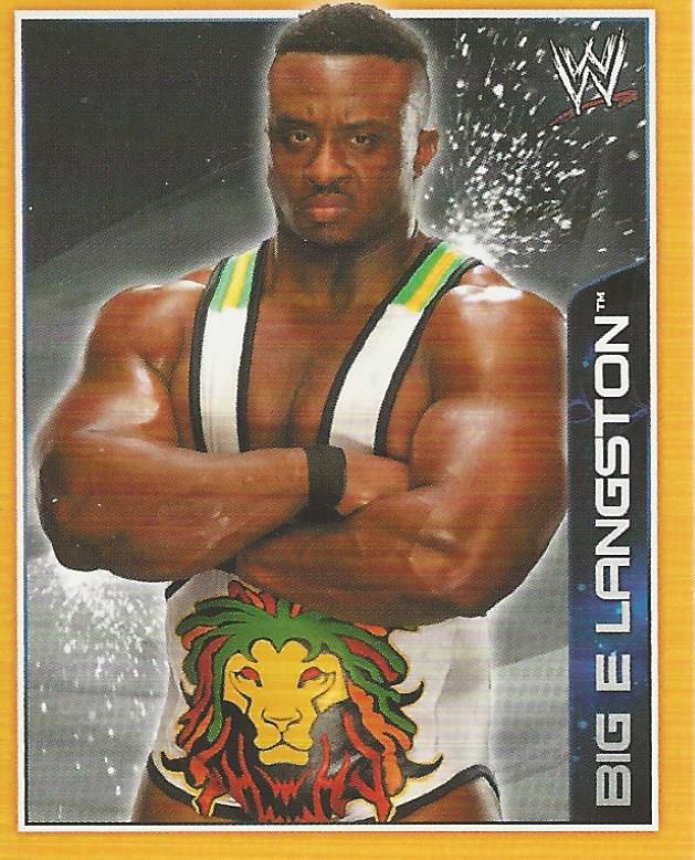 WWE Topps A-Z Sticker Collection 2014 Big E Langston #12
