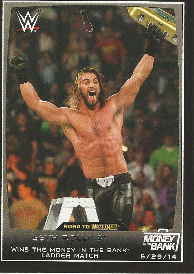 WWE Topps Road to Wrestlemania 2015 Seth Rollins #30