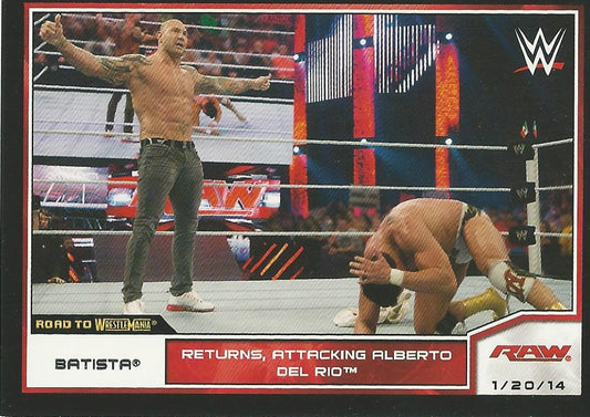 WWE Topps Road to WrestleMania 2014 Batista #70