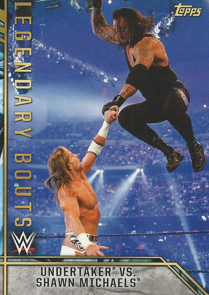 WWE Topps Legends 2017 Undertaker vs Shawn Michaels LB-1 trading card PW Catalog