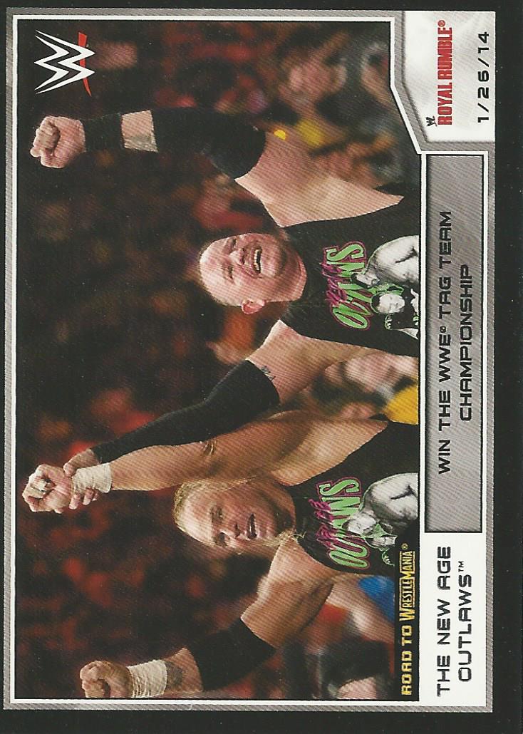 WWE Topps Road to Wrestlemania 2014 New Age Outlaws #71