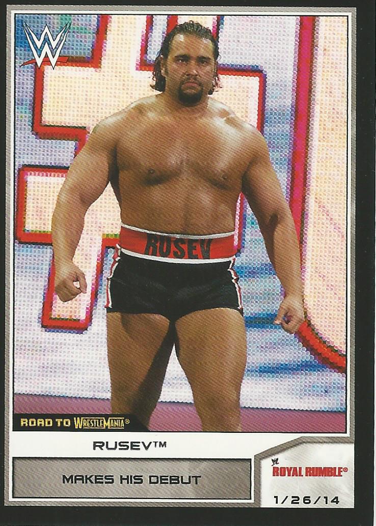 WWE Topps Road to Wrestlemania 2014 Rusev #72