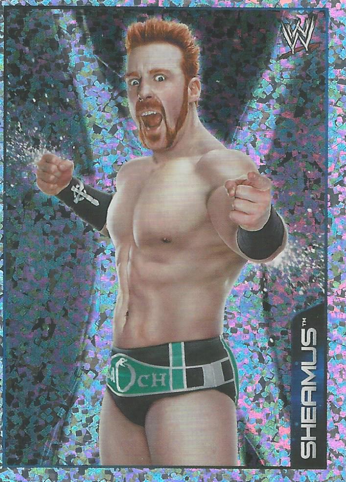 WWE Topps A-Z Sticker Collection 2014 Sheamus Foil #133