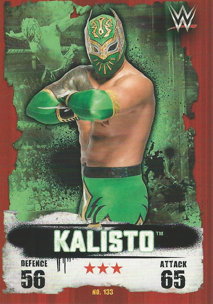 WWE Topps Slam Attax Takeover 2016 Kalisto Error #133