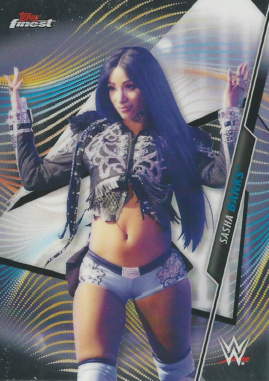 WWE Topps Finest 2020 Sasha Banks #62