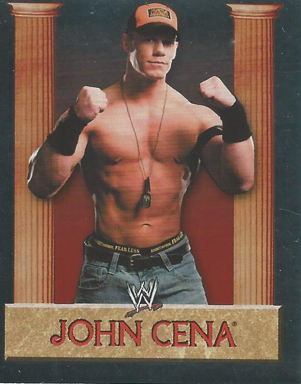 WWE Merlin Heros 2008 Stickers John Cena Foil #136