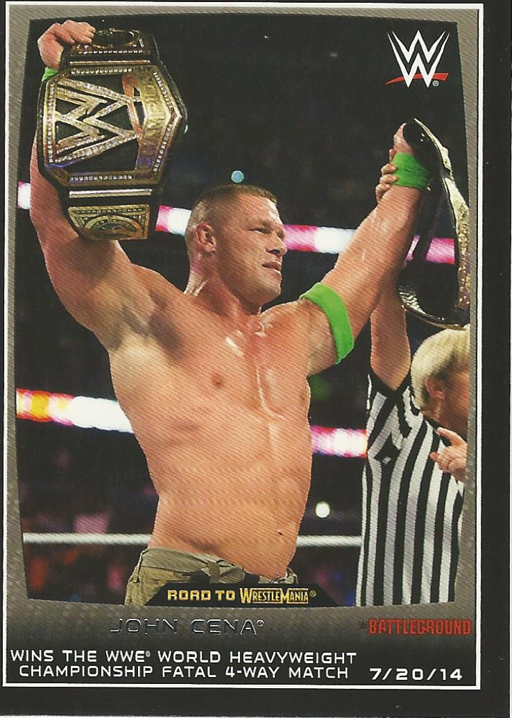 WWE Topps Road to Wrestlemania 2015 John Cena #36