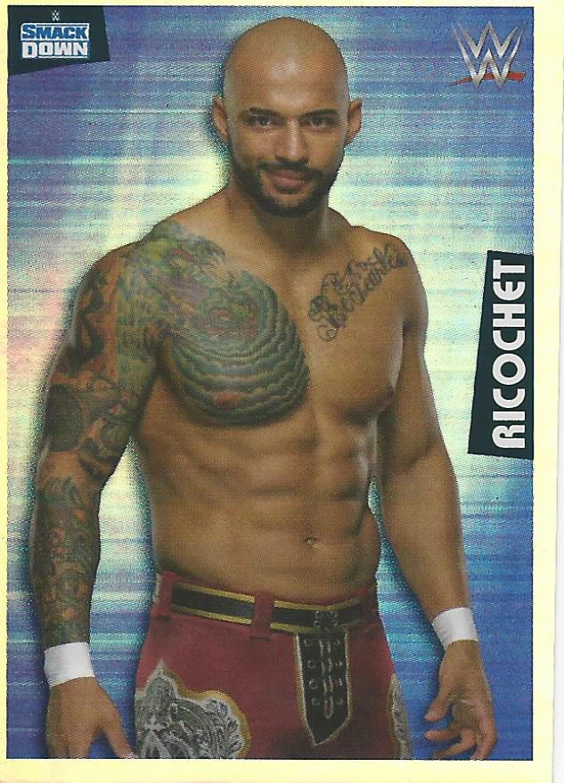 WWE Panini 2022 Sticker Collection Ricochet Foil #137