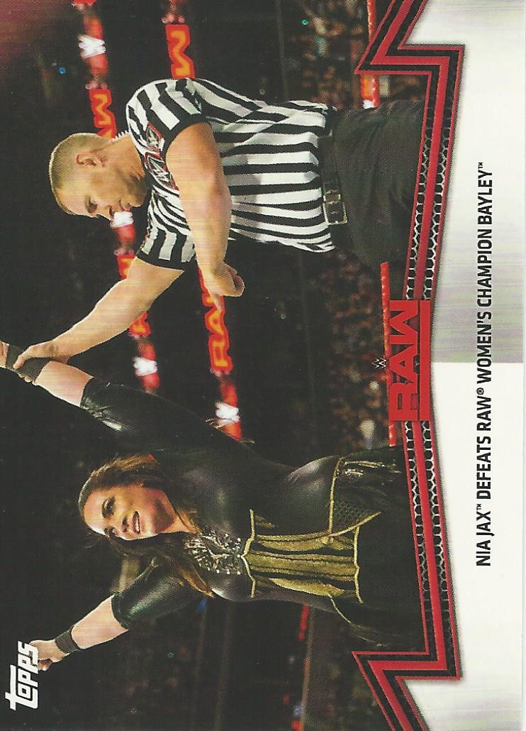 WWE Topps Women Division 2018 Nia Jax RAW-7 trading card PW Catalog