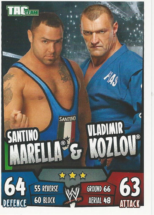 WWE Topps Slam Attax Rumble 2011 Santino Marella and Vladimir Kozlov #138