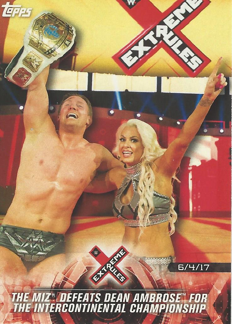 WWE Topps Road to Wrestlemania 2018 Miz and Maryse #38