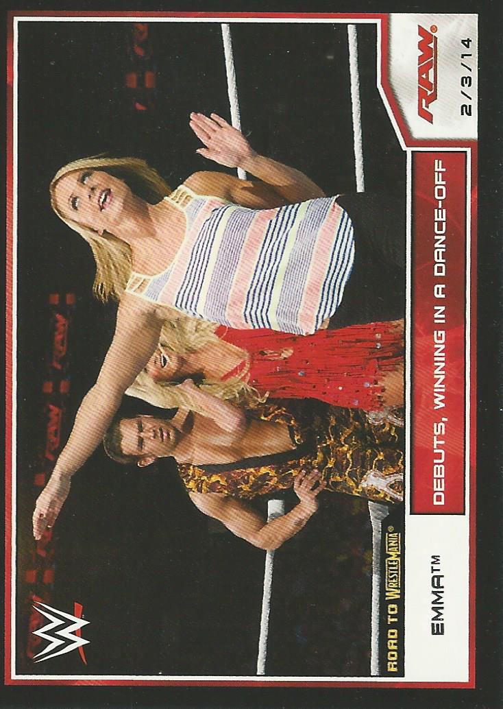 WWE Topps Road to Wrestlemania 2014 Emma #78