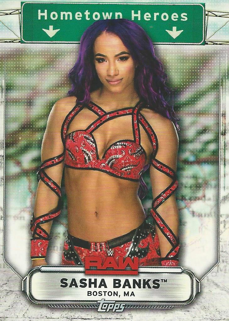 WWE Topps Raw 2019 Sasha Banks HH-36 trading card PW Catalog