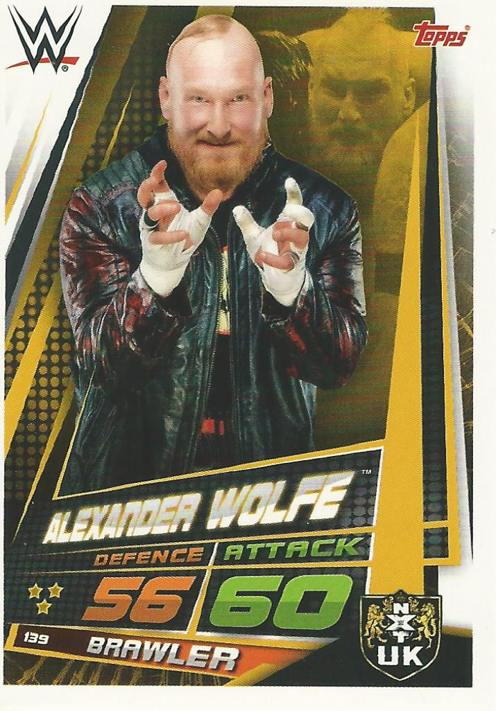 WWE Topps Slam Attax Universe 2019 Alexander Wolfe #139