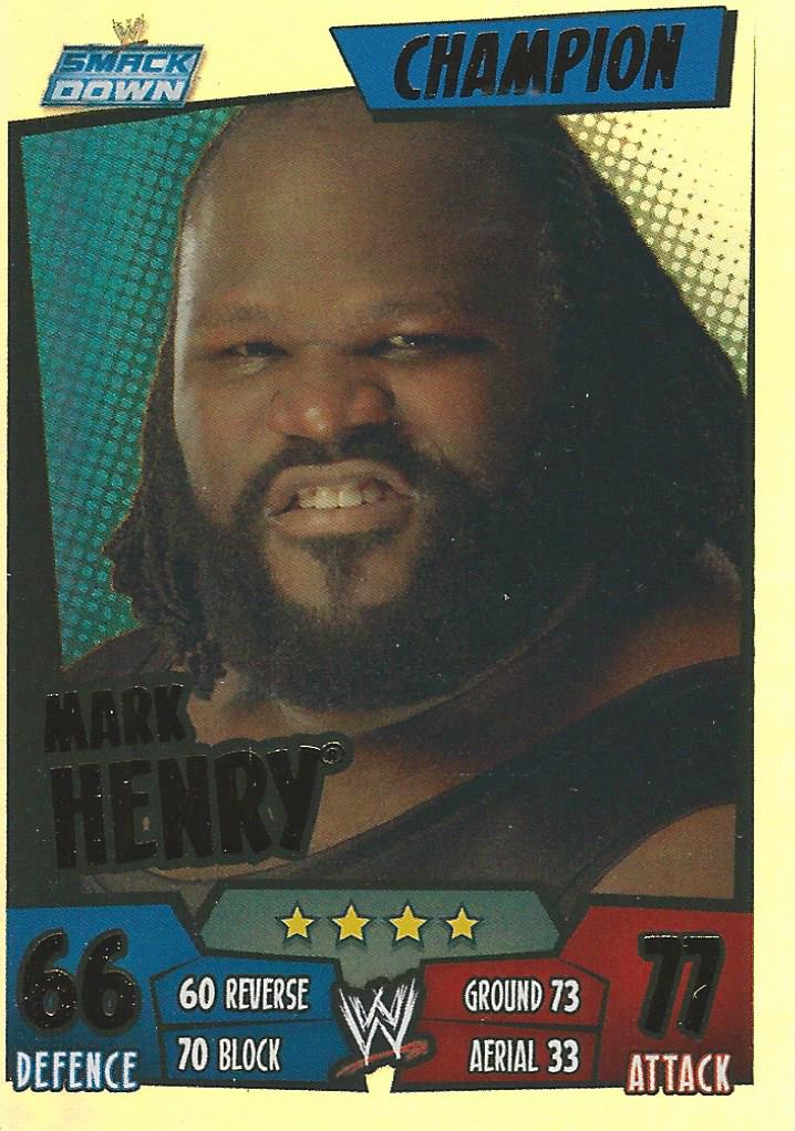 WWE Topps Slam Attax Rumble 2011 Champion Mark Henry #14