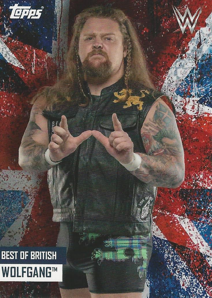 WWE Topps Best of British 2021 Wolfgang trading card PW Catalog