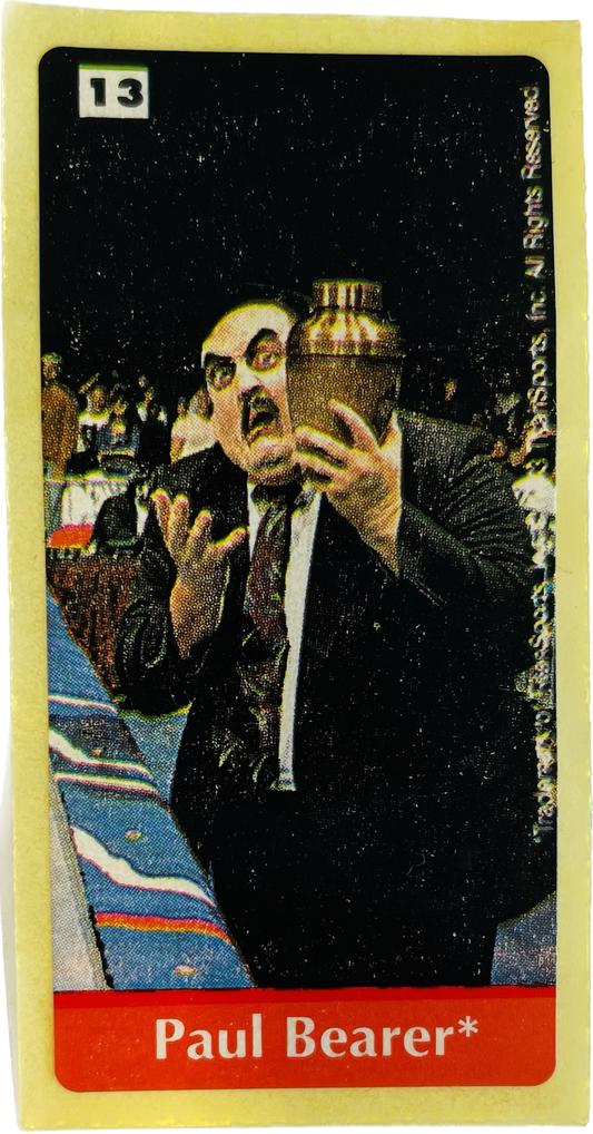 WWF Dunkin Bubble Gum Stickers (1993) No. 13 Paul Bearer PW Catalog