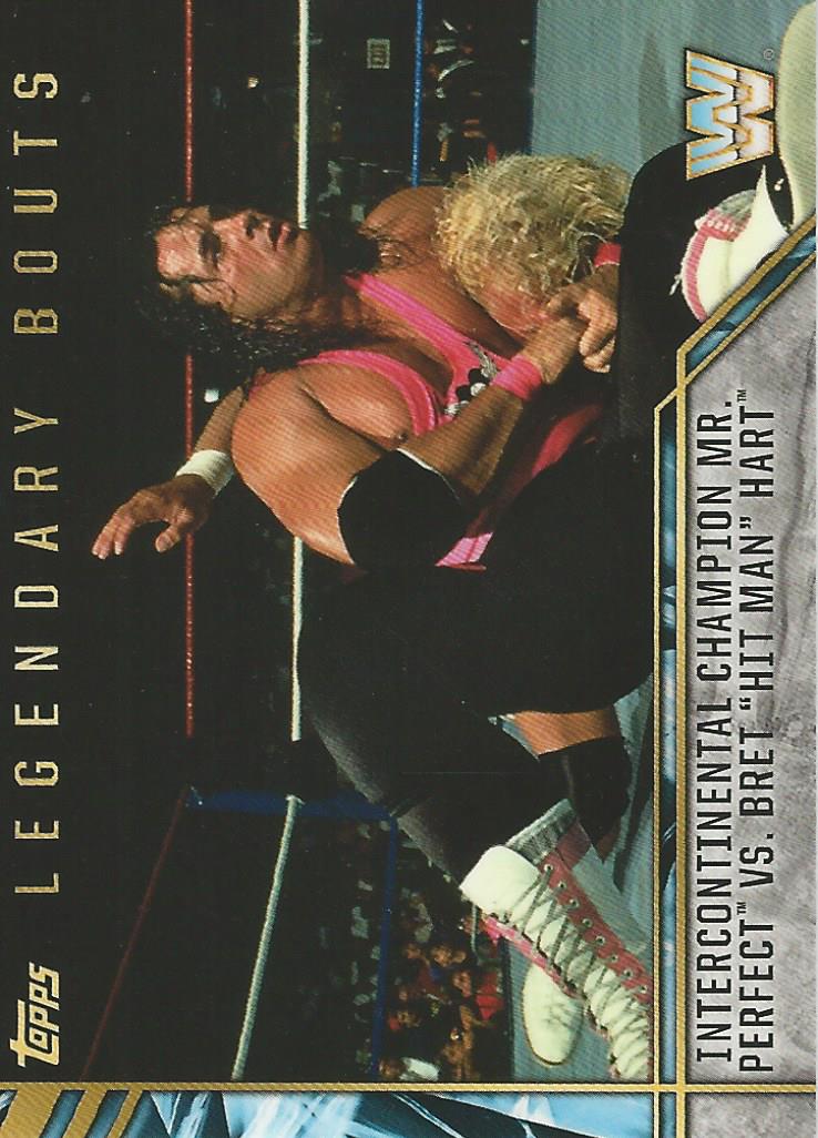 WWE Topps Legends 2017 Bret Hart vs Mr Perfect LB-10 trading card PW Catalog