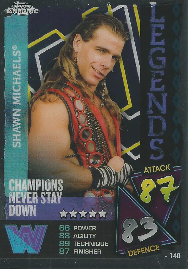 WWE Topps Slam Attax Chrome 2021 Shawn Michaels #140