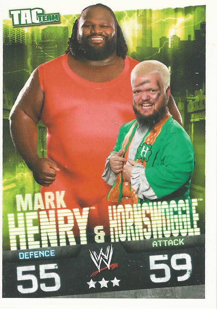 WWE Topps Slam Attax Evolution 2010 Mark Henry and Hornswoggle #141