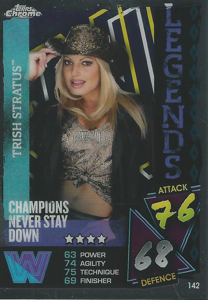 WWE Topps Slam Attax Chrome 2021 Trish Stratus #142