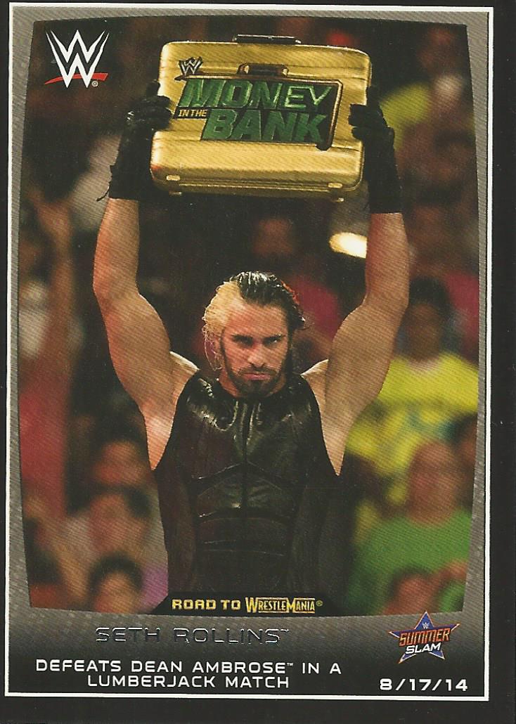 WWE Topps Road to Wrestlemania 2015 Seth Rollins #42
