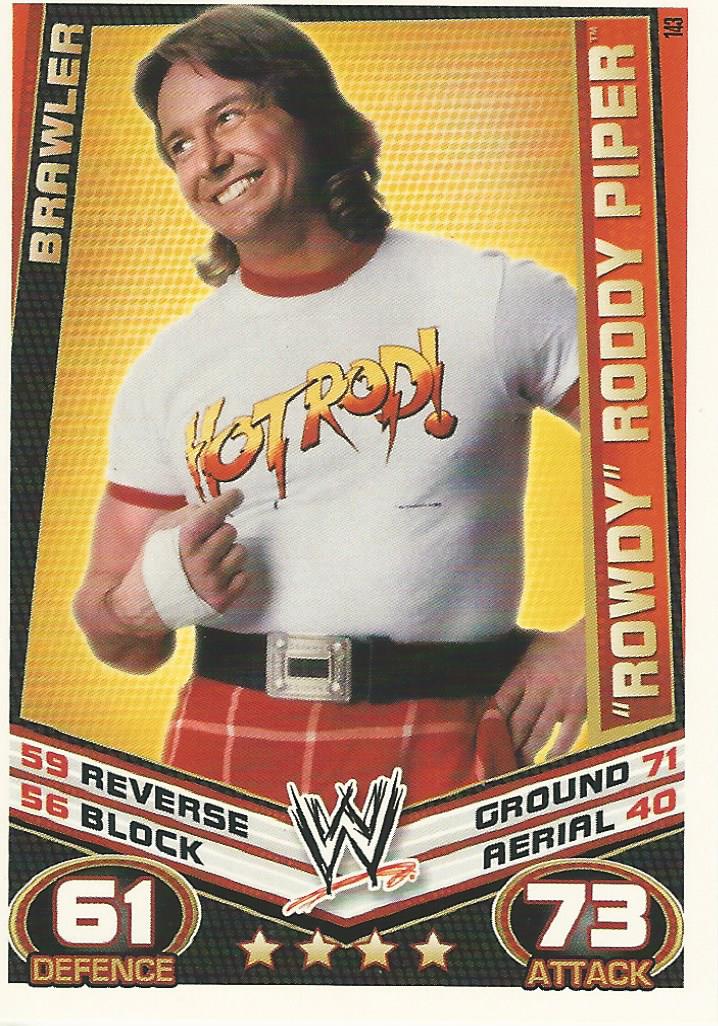 WWE Topps Slam Attax Rebellion 2012 Rowdy Roddy Piper #143
