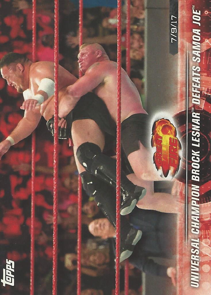 WWE Topps Road to Wrestlemania 2018 Brock Lesnar #43