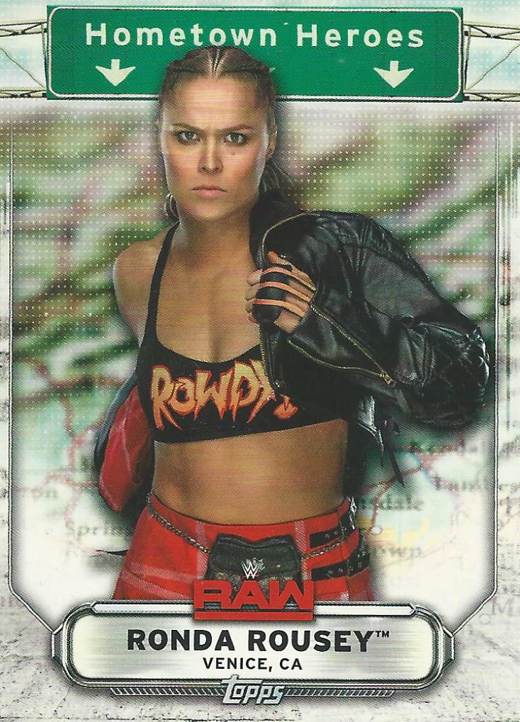 WWE Topps Raw 2019 Ronda Rousey HH-33 trading card PW Catalog