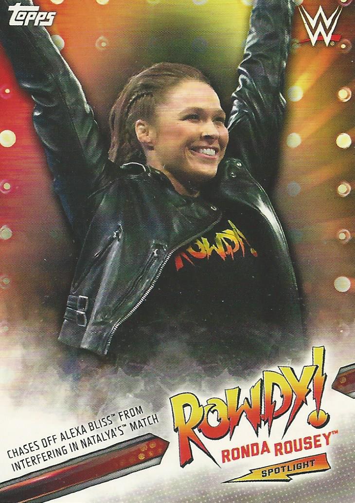 WWE Topps Raw 2019 Ronda Rousey 11 of 40 trading card PW Catalog