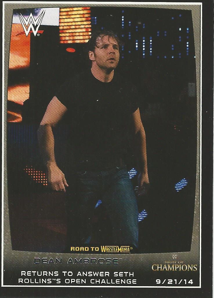 WWE Topps Road to Wrestlemania 2015 Dean Ambrose #47
