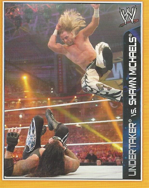 WWE Topps A-Z Sticker Collection 2014 Shawn Michaels vs Undertaker #147