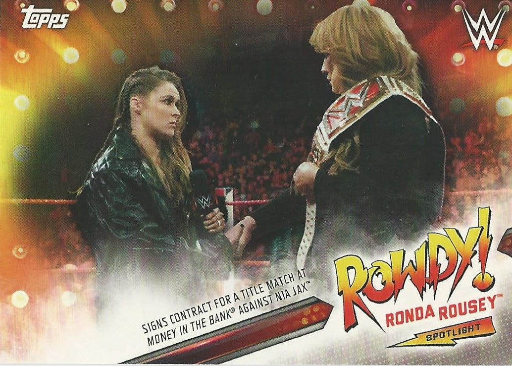 WWE Topps Raw 2019 Ronda Rousey 13 of 40