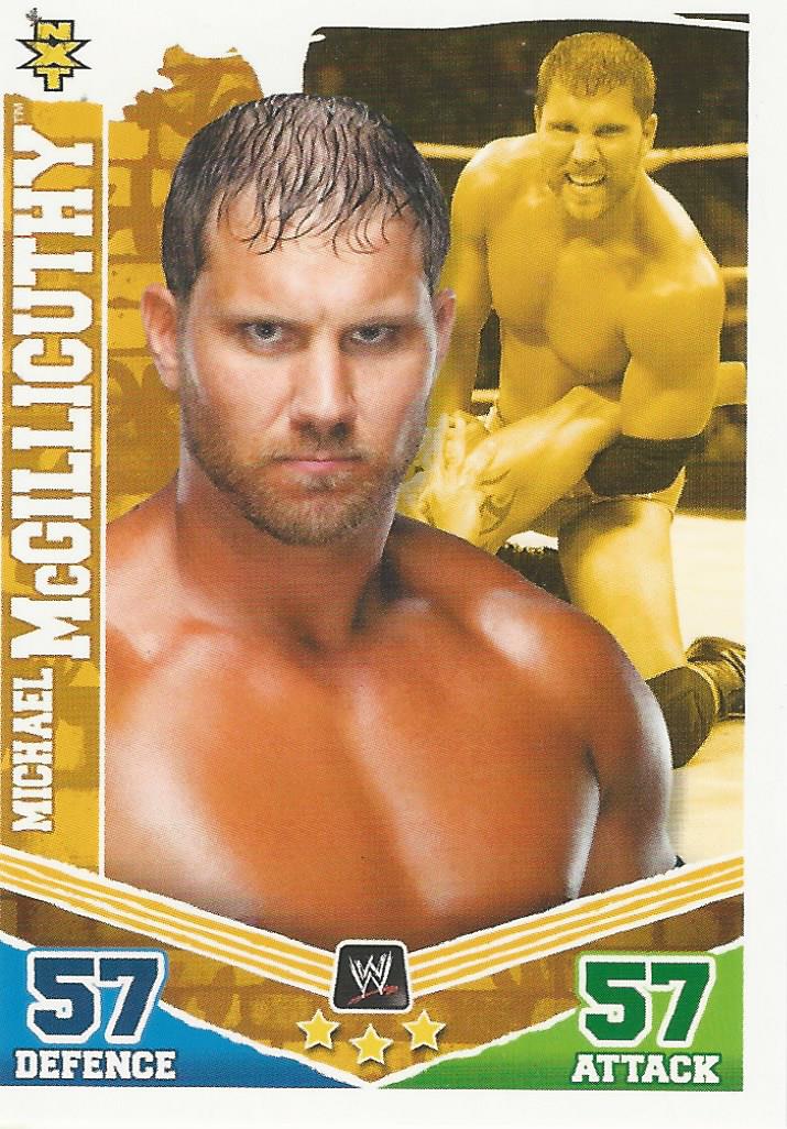 WWE Topps Slam Attax Mayhem 2010 Michael McGillicutty NXT #148