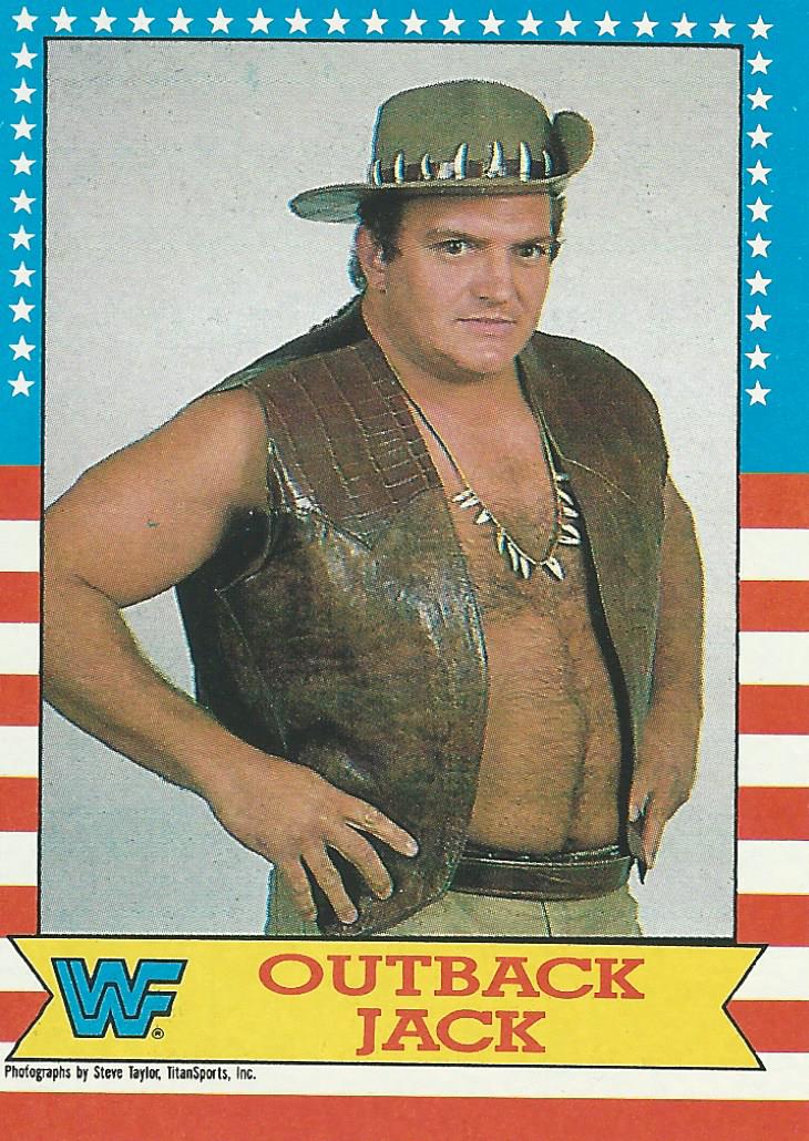 Topps WWF Wrestling Cards 1987 Outback Jack #14