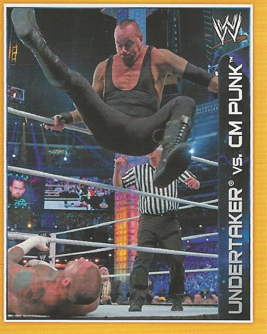 WWE Topps A-Z Sticker Collection 2014 Undertaker vs CM Punk #150
