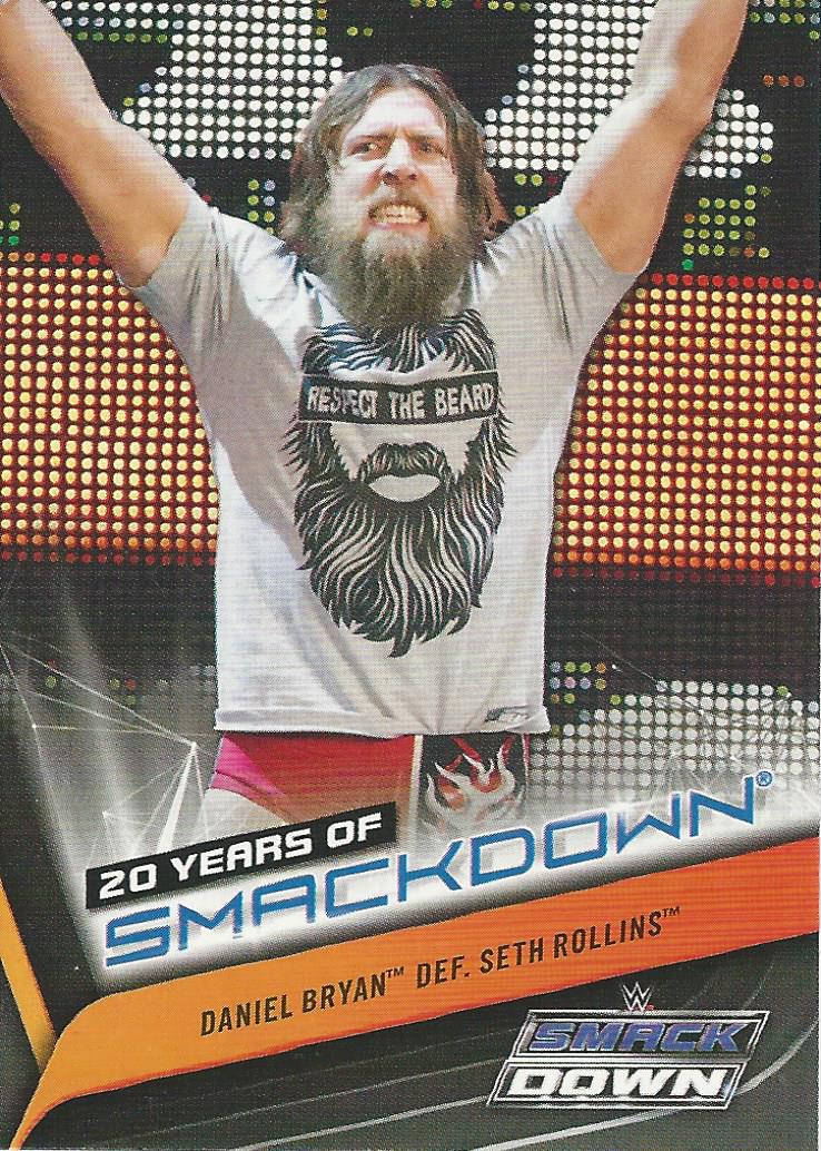 WWE Topps Smackdown 2019 Daniel Bryan SD-30 trading card PW Catalog